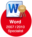 Word 2007/2010 Specialist